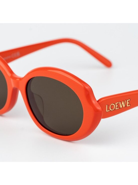 Loewe Women Sunglasses Orange Brown Oval LW40147F 42E NEW AUTHENTIC main image 5